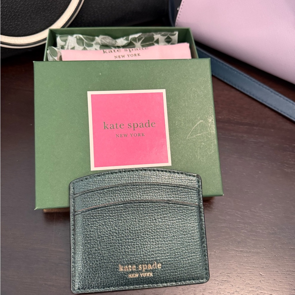Kate Spade Dark Green Card Holder